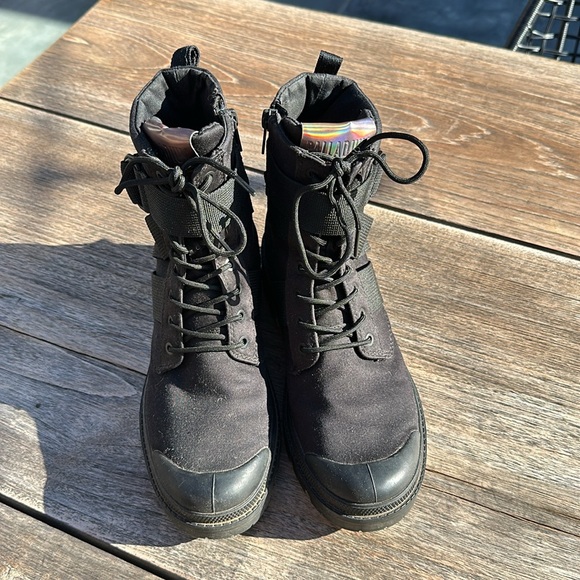Palladium Pallabasr Tact S TX Black Combat Boots - Picture 2 of 7